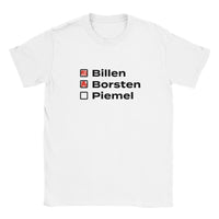 Billen, Borsten maar geen piemel.