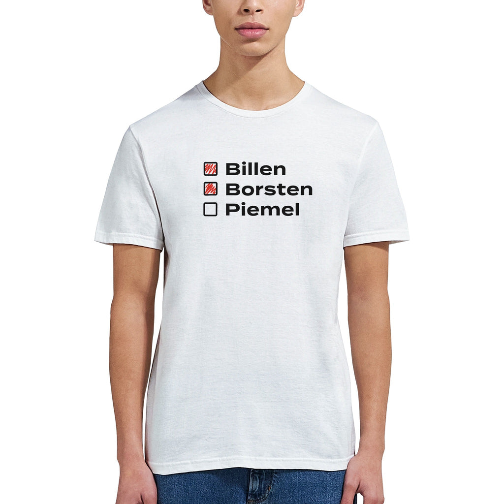 Billen, Borsten maar geen piemel.