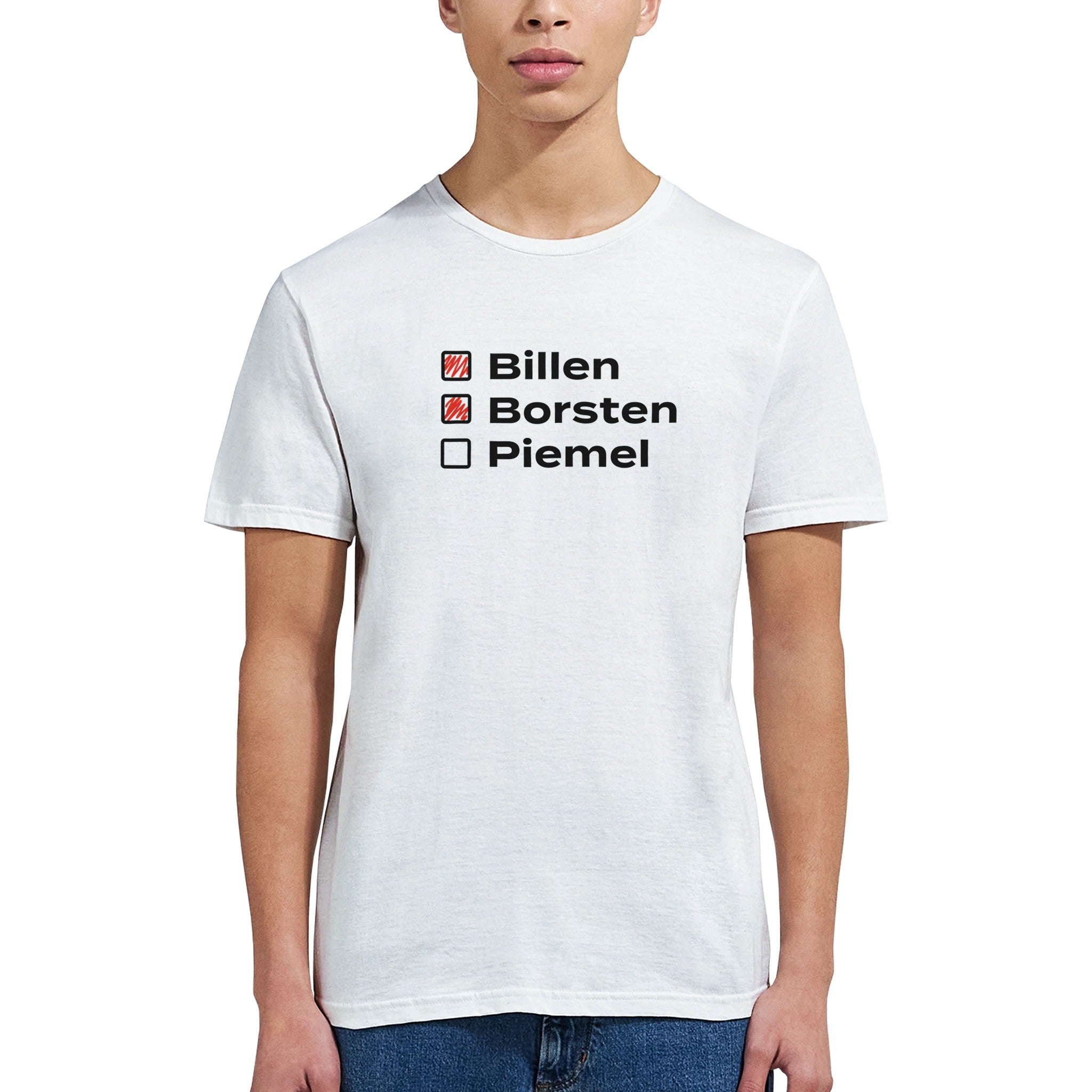 Billen, Borsten maar geen piemel.