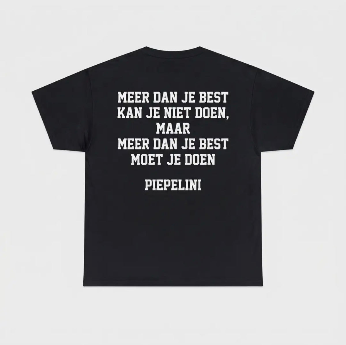 Meer dan je best kan je niet doen, maar meer dan je best moet je doen - Piepelini